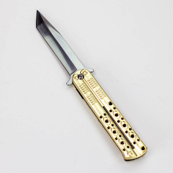 8.5″ Tiger-USA® Butterfly Style Tiger pocket knife  [SJ-1040]