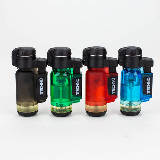 Techno - Auto flip cap single torch lighter Box of 20 [10560T] Lighters Canadian Distributor