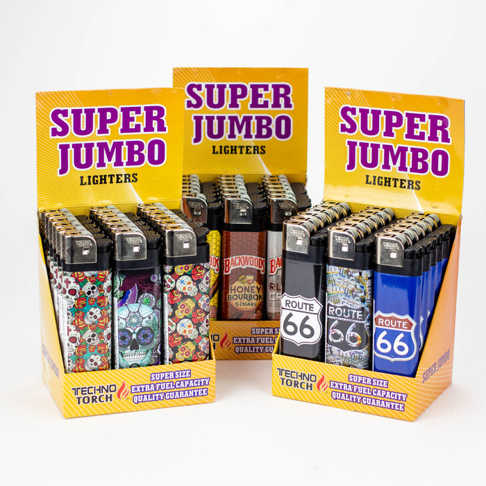 Techno - 6" Super Jumbo ligher Box of 18 [10921] Lighter Canadian Distributor