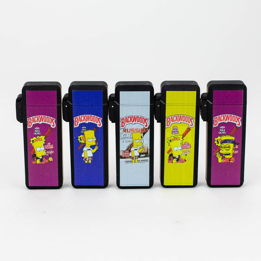 Techno - Mini Flip top single torch lighter Box of 20 [258-BWSI] Lighters Canadian Distributor 258-BWSI