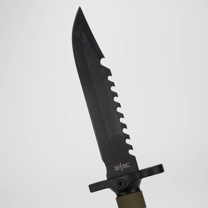 12.75″ Hunting Knife w/ ABS Sheath + Accessories [T22188GN-3] Fixed Blade Knife Canadian Distributor