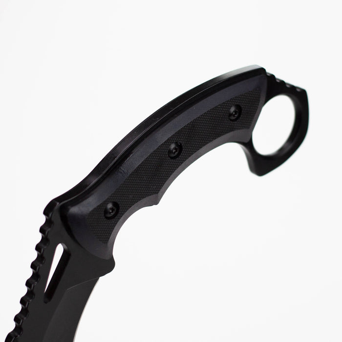 6.5" Fixed Blade Karambit Black Wash W/G10 Handle [T22003]