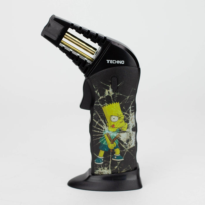 Techno | Adjustable Single Jet slant Torch Lighter in gift box [15811] Torch Canadian Distributor S11