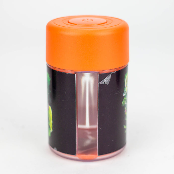 LED Plastic Stash Jars with Skull Designs Box of 6
