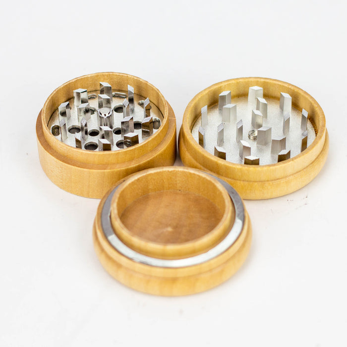 3 parts Wooden grinder Box of 6 Display Purple Haze Smoke Inc