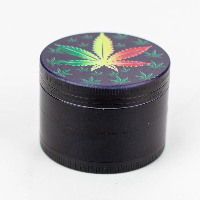 4 parts black floral grinder Box of 12 Display Purple Haze Smoke Inc