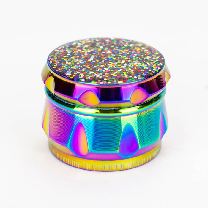 4 parts Sparkle herb grinder Box of 12 Display Purple Haze Smoke Inc