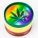 4 parts 3D Rasta herb grinder Box of 12 Display Purple Haze Smoke Inc