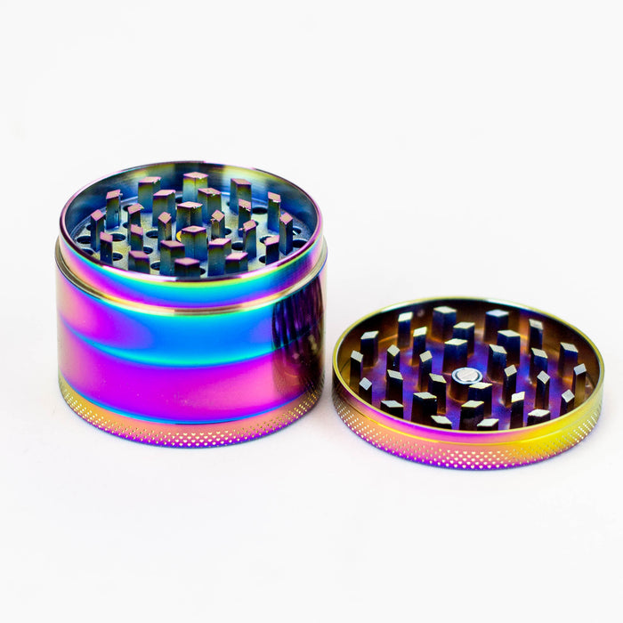 4 parts Floral rainbow grinder Box of 6 Display Purple Haze Smoke Inc