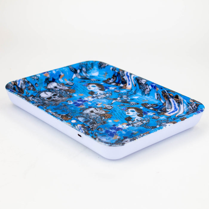 Assorted Rechargeable LED Rolling Tray ROLLING ACCESSORIES Purple Haze Smoke Inc
