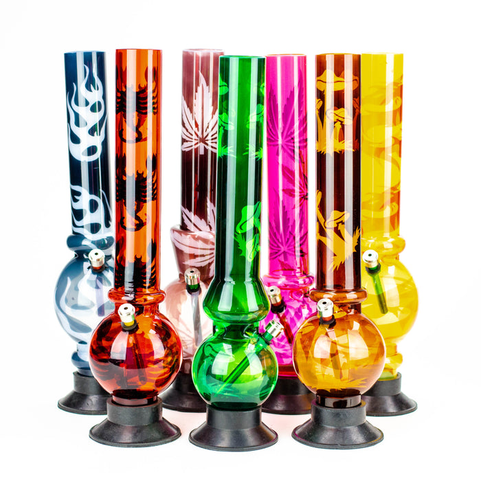 16" Assorted acrylic water bong [AWP-16] Other Shaped Bong Purple Haze Smoke Inc