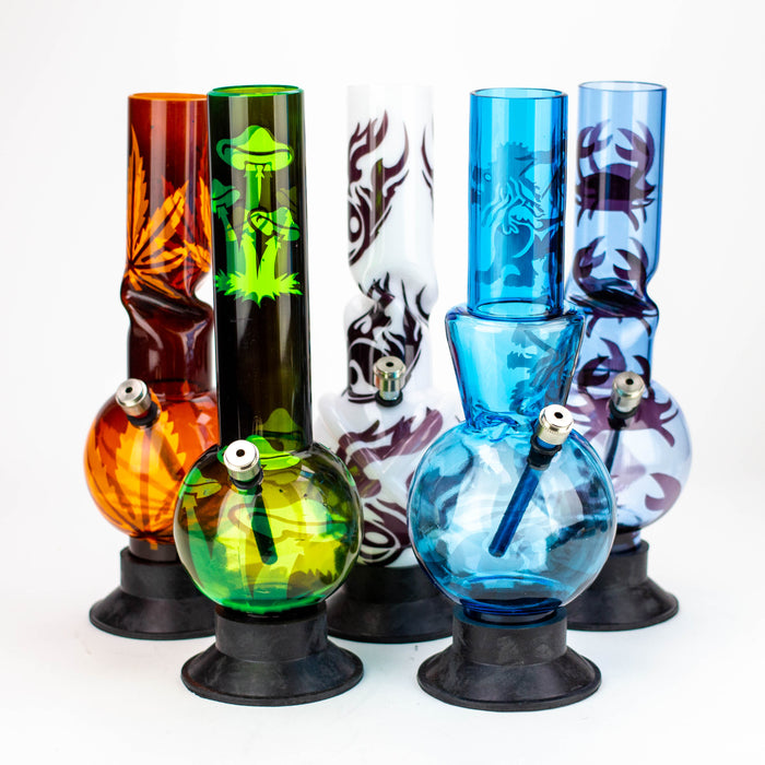 12" Assorted acrylic water bong [AWP-12]