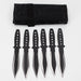 6 piece Spike Throwing Knife with nylon case [Z-1035-BK-6] Throwing Knife Canadian Distributor