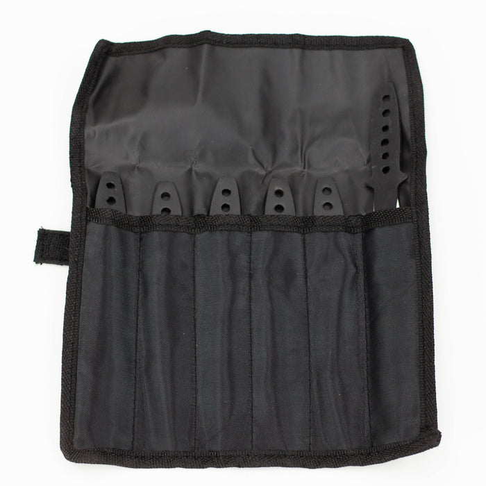 6 piece Spike Throwing Knife with nylon case [Z-1035-BK-6] Throwing Knife Canadian Distributor