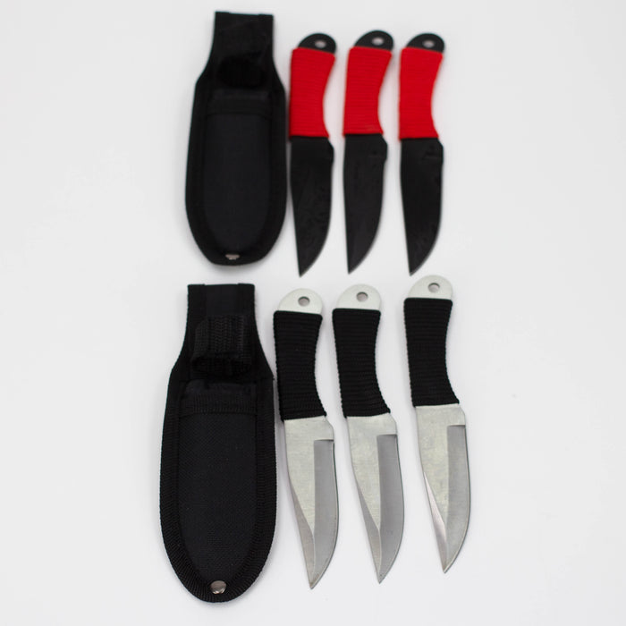 6.5 Inch 3piece Throwing Knife w/ case [TK-713-BK] Throwing Knife Canadian Distributor