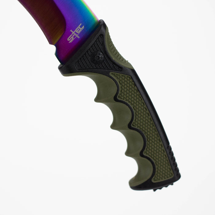 9″ Karambit Hunting Knife – Rainbow [T22199COL] Fixed Blade Knife Canadian Distributor