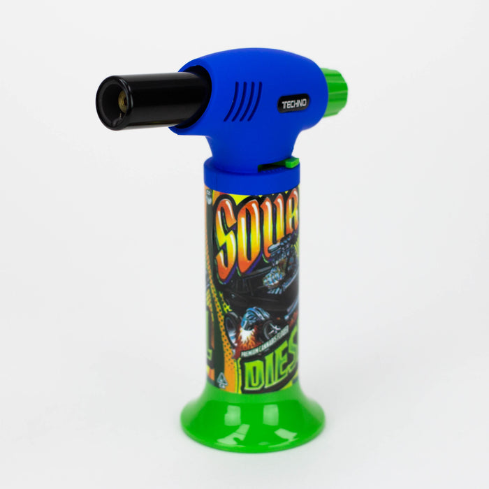 Techno Torch Candy Slant single flame Torch lighter 6 packs