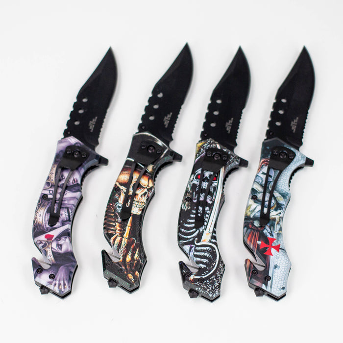 Defender-Xtreme 8″ Glass Breaker Folding Knife [1352x] Folding Knife Canadian Distributor