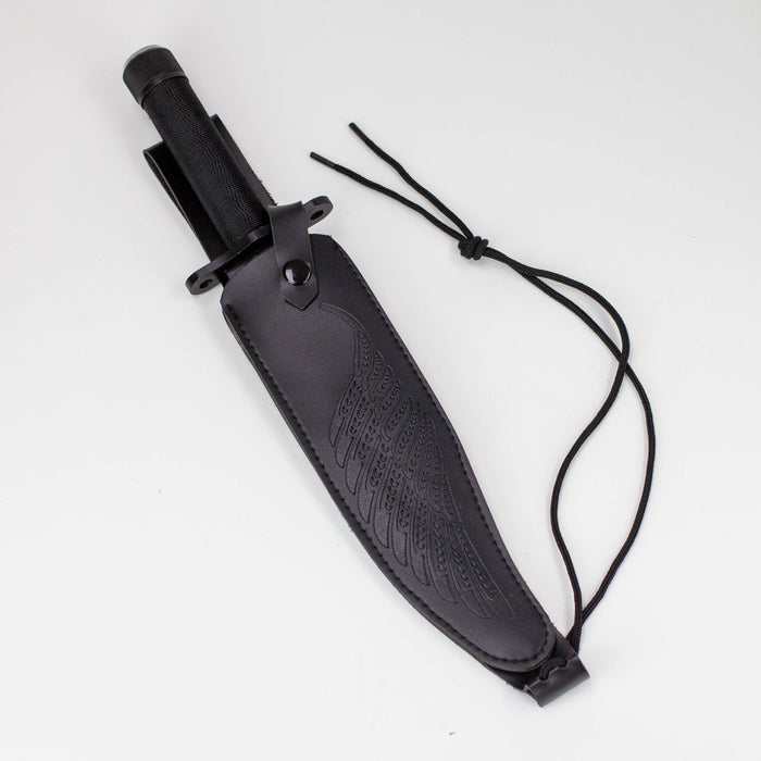 15.25" Jungle King Survival Fixed Blade Knife with Sheath [JK-8837-BK]