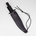 15.25" Jungle King Survival Fixed Blade Knife with Sheath [JK-8837-BK] Sword · Machete · Axe Canadian Distributor