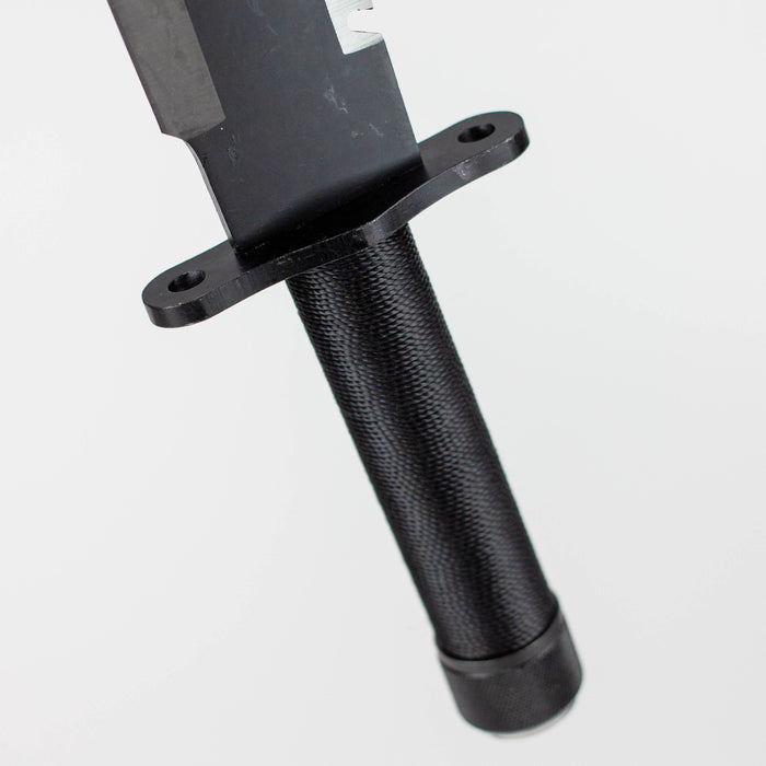 15.25" Jungle King Survival Fixed Blade Knife with Sheath [JK-8837-BK] Sword · Machete · Axe Canadian Distributor