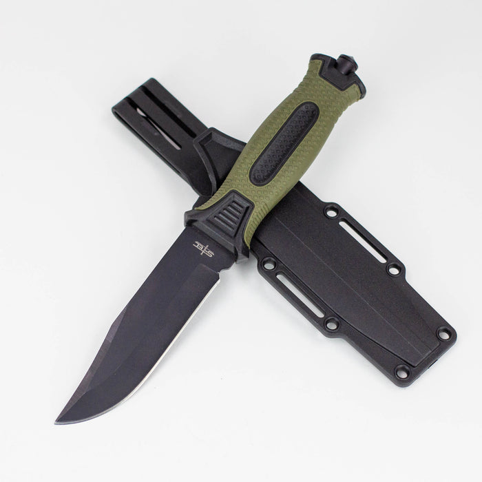 9.5″ Hunting Knife w/ Plastic Sheath [T22192BK] Fixed Blade Knife Canadian Distributor