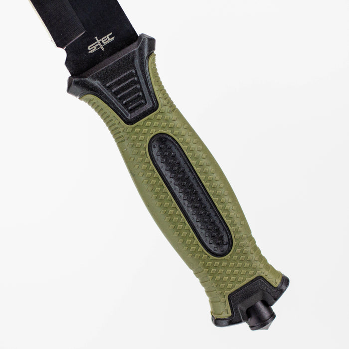9.5″ Hunting Knife w/ Plastic Sheath [T22192BK] Fixed Blade Knife Canadian Distributor