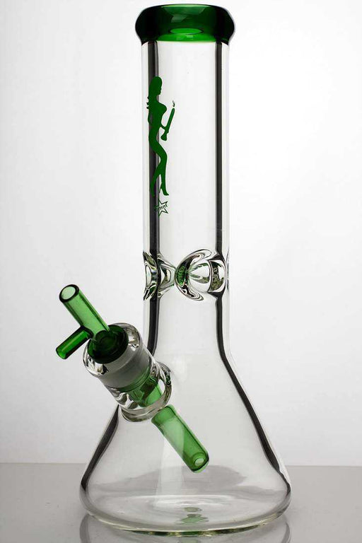 12" heavy glass beaker water bong Glass Bong ONE Teal