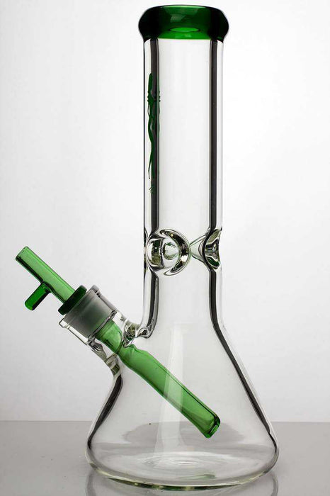 12" heavy glass beaker water bong- - One Wholesale