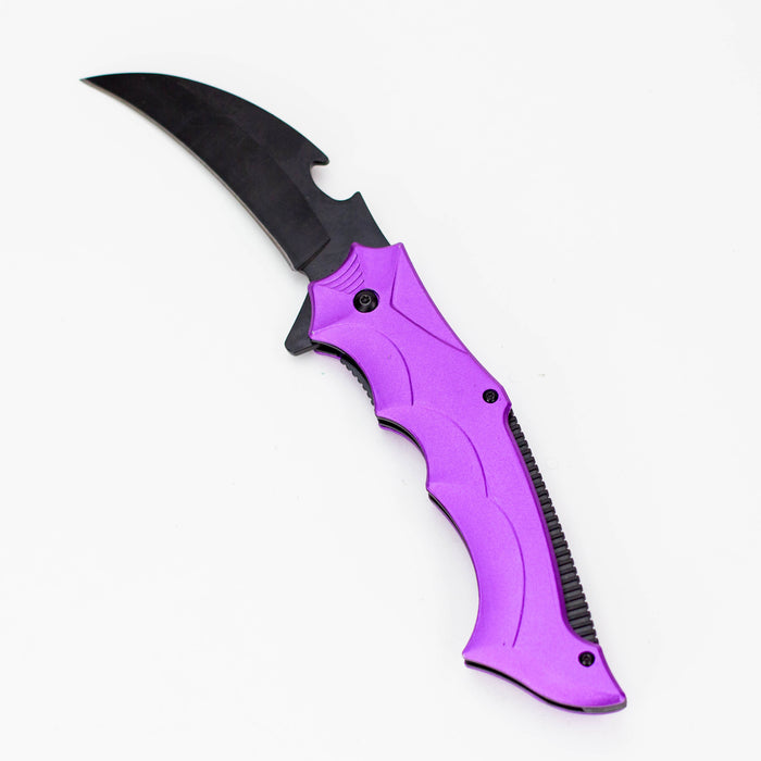 10" Tiger-USA® Pocket Knife [DT-1-xx] Folding Knives Canadian Distributor Purple