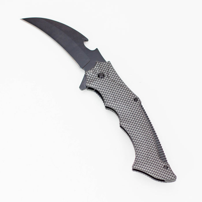10" Tiger-USA® Pocket Knife [DT-1-xx] Folding Knives Canadian Distributor Carbon Fiber