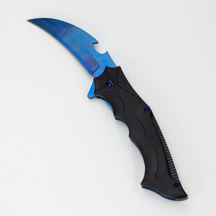 10" Tiger-USA® Pocket Knife [DT-1-xx] Folding Knives Canadian Distributor Black/Blue