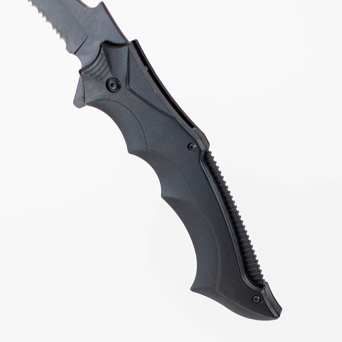 10" Tiger-USA® Pocket Knife-Serrated Blade [DT-1-BK-S]