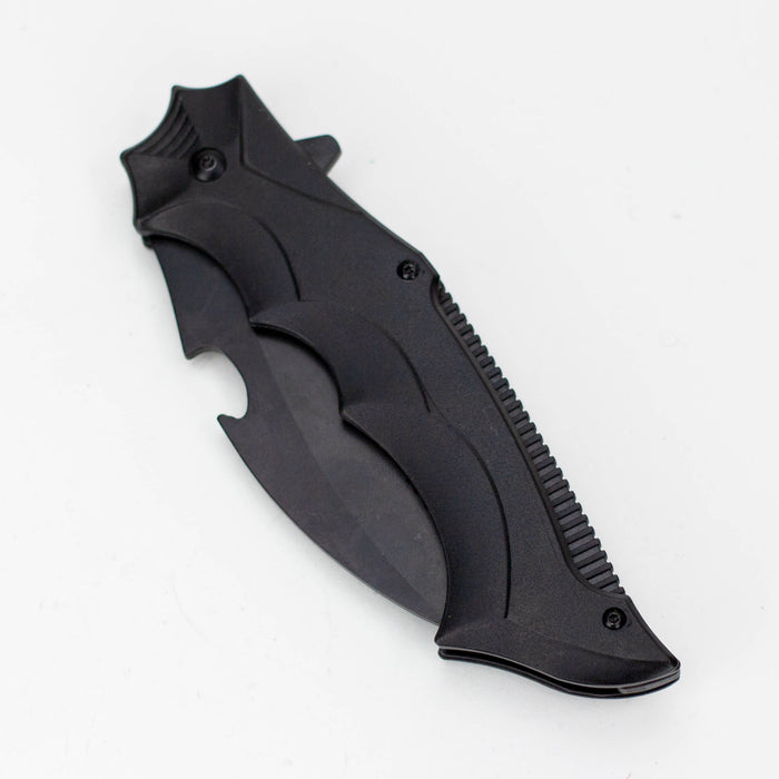 10" Tiger-USA® Pocket Knife-Serrated Blade [DT-1-BK-S] Folding Knives Canadian Distributor