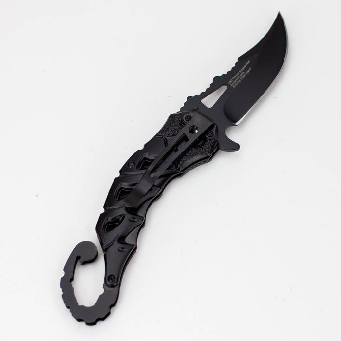 8.5" Tiger-USA® Scorpion black pocket knife [SJ-189-BK] Folding Knife Canadian Distributor