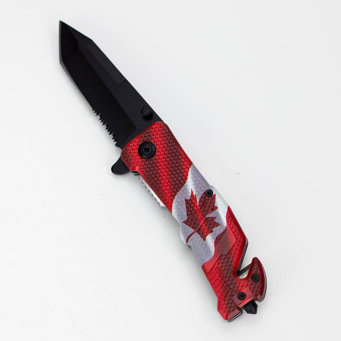 8" Tiger-USA® Pocket Knife – Canada Tanto Serrated [SJ-4xx] Folding Knives Canadian Distributor SJ-409-D