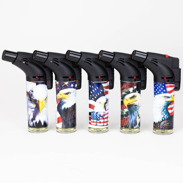 Techno Lighter single flame Torch box of 15 [00139] Torch Canadian Distributor American Eagle