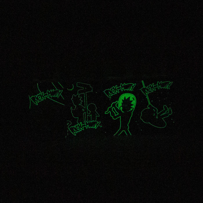 7.5" Glow in the dark Juicy box Rigs SP2072 - RM Cartoon A Glass Rig ONE