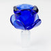 Flower shape glass large bowl Bowl · Popper ONE Blue