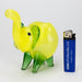 Standing XL elephant glass hand pipe-Solid Color Glass ONE