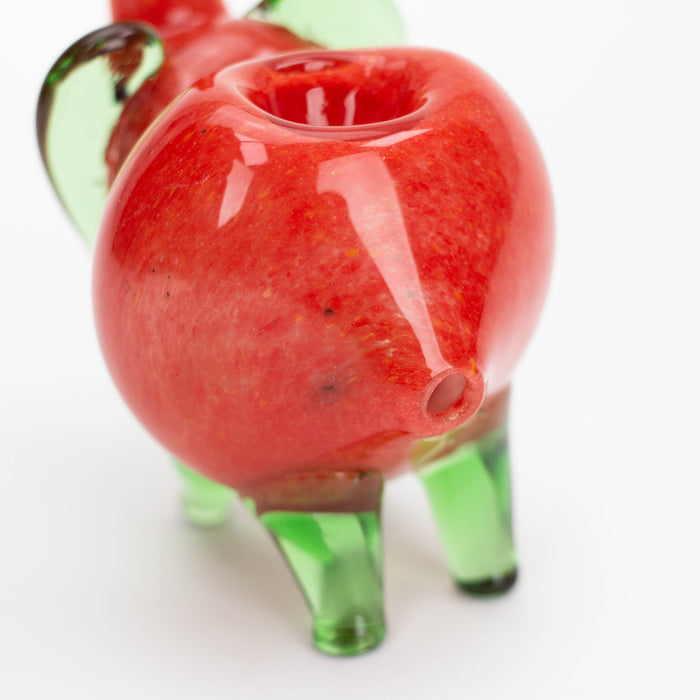 Standing XL elephant glass hand pipe-Solid Color Glass ONE