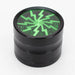 Spark Aluminum 4 Parts grinder with color acrylic window Regular Grinder ONE Green