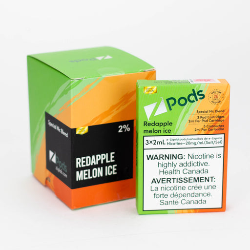 ZPOD S-Compatible Limited Edition Pods Box of 5 packs Federal Excise Tax ONE Redapple Melon Ice