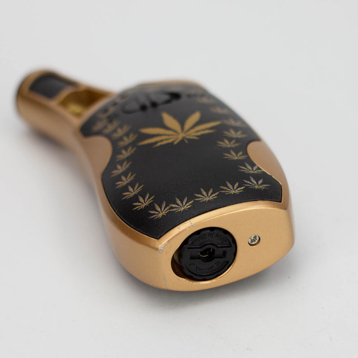 Scorch Torch Leaf & Psychedelic Designs single flames torch lighter [61644]