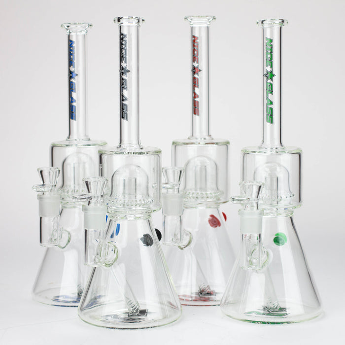 NG-14 inch Easy Clean Dome Perc Beaker [YN1126] Glass Bong High-End Brands Glass