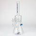 NG-14 inch Easy Clean Dome Perc Beaker [YN1126] Glass Bong High-End Brands Glass BLUE