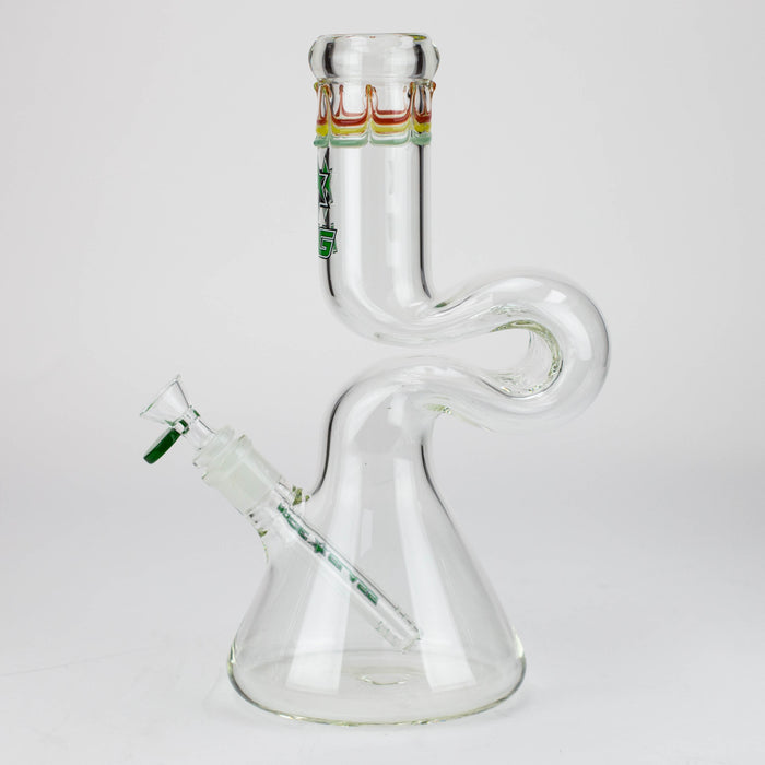 NG-12 inch Zig-zag Beaker [G1105] Glass Bong High-End Brands Glass