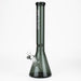 NG-18 inch Flat Mouth Trans-Black Beaker [GX006F-BKC] Glass Bong High-End Brands Glass