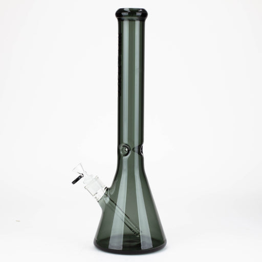 NG-18 inch Flat Mouth Trans-Black Beaker [GX006F-BKC] Bongs High-End Brands Glass
