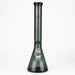 NG-18 inch Flat Mouth Trans-Black Beaker [GX006F-BKC] Glass Bong High-End Brands Glass